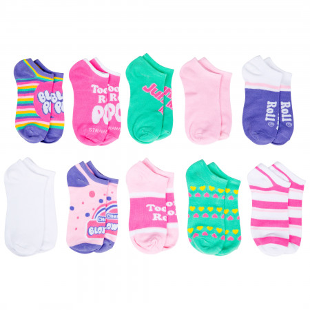 Tootsie Roll No Show Pastel Socks 10-Pair Variety Multipack